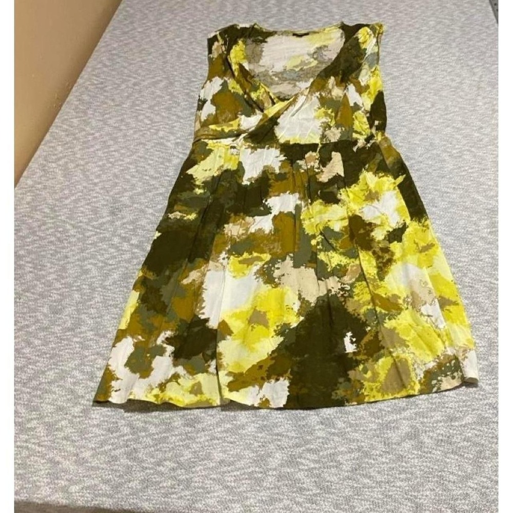 Massimo yellow multicolored dress women L. SKU-B745